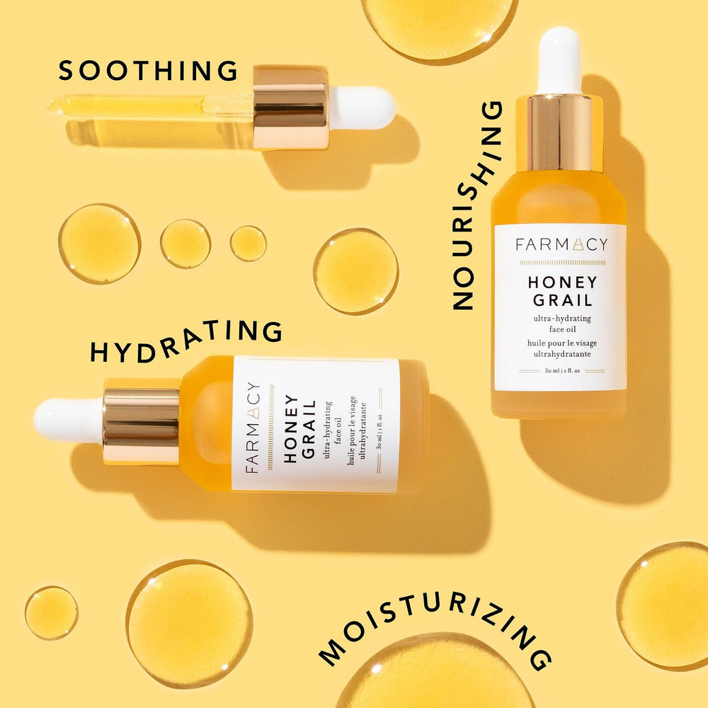 Farmacy Honey Grail miel-de-sarrasin hydrate et apaise la peau.