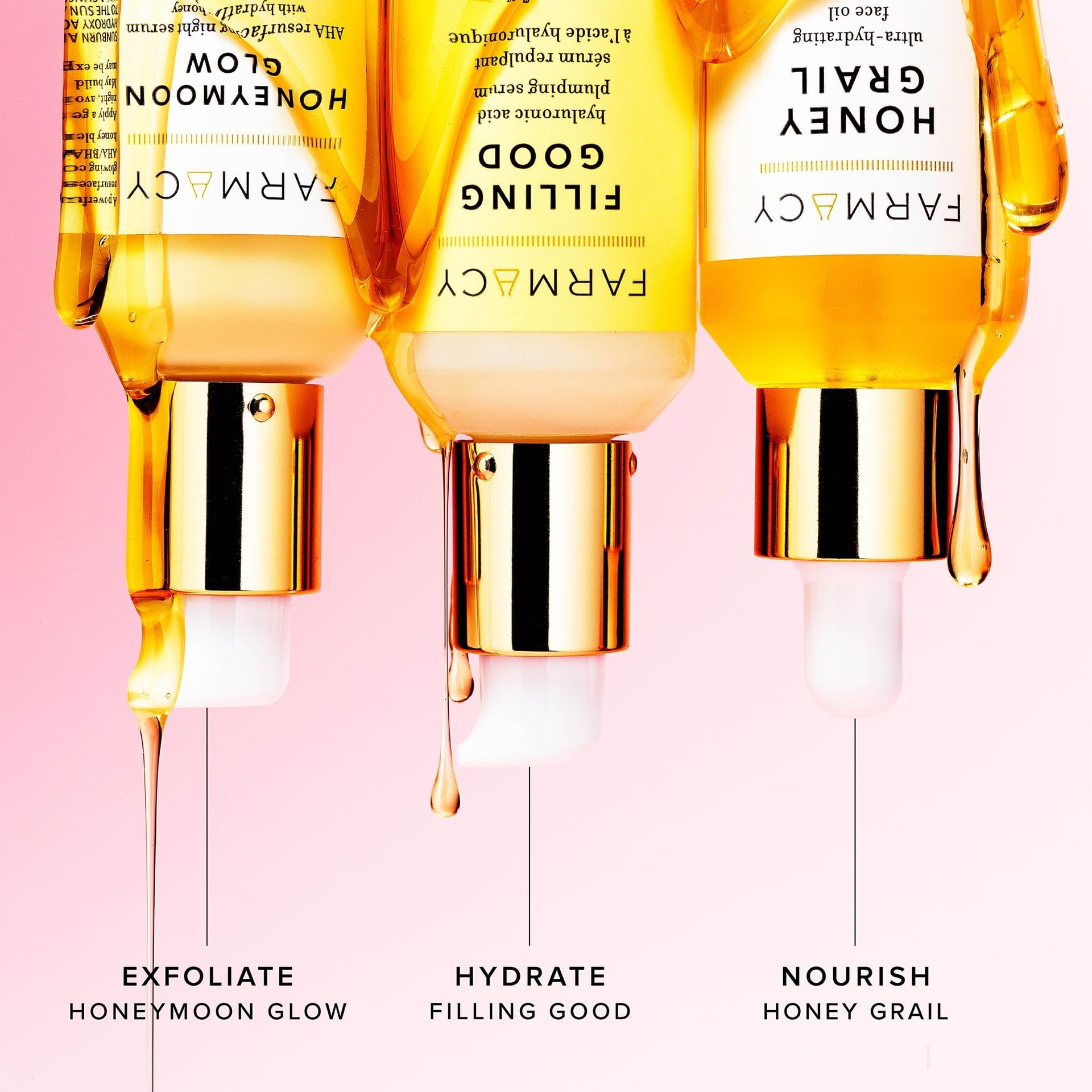 Utilisation polyvalente de Farmacy Honey Grail pour visage et cheveux.