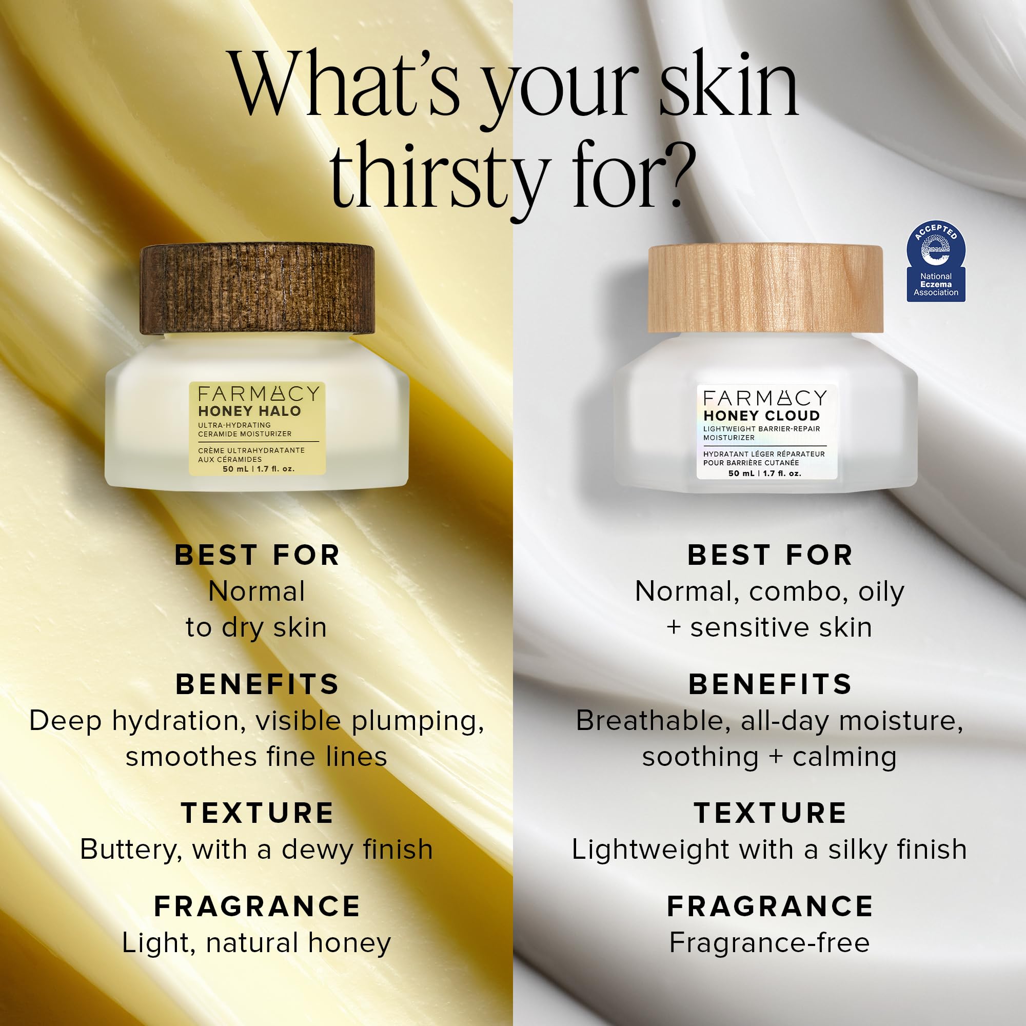 Farmacy Honey Halo: propolis et gelée royale apportent douceur et nourrissement.