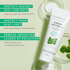Farmacy Minéral Face Sunscreen, texture légère qui s'absorbe rapidement sur la peau.