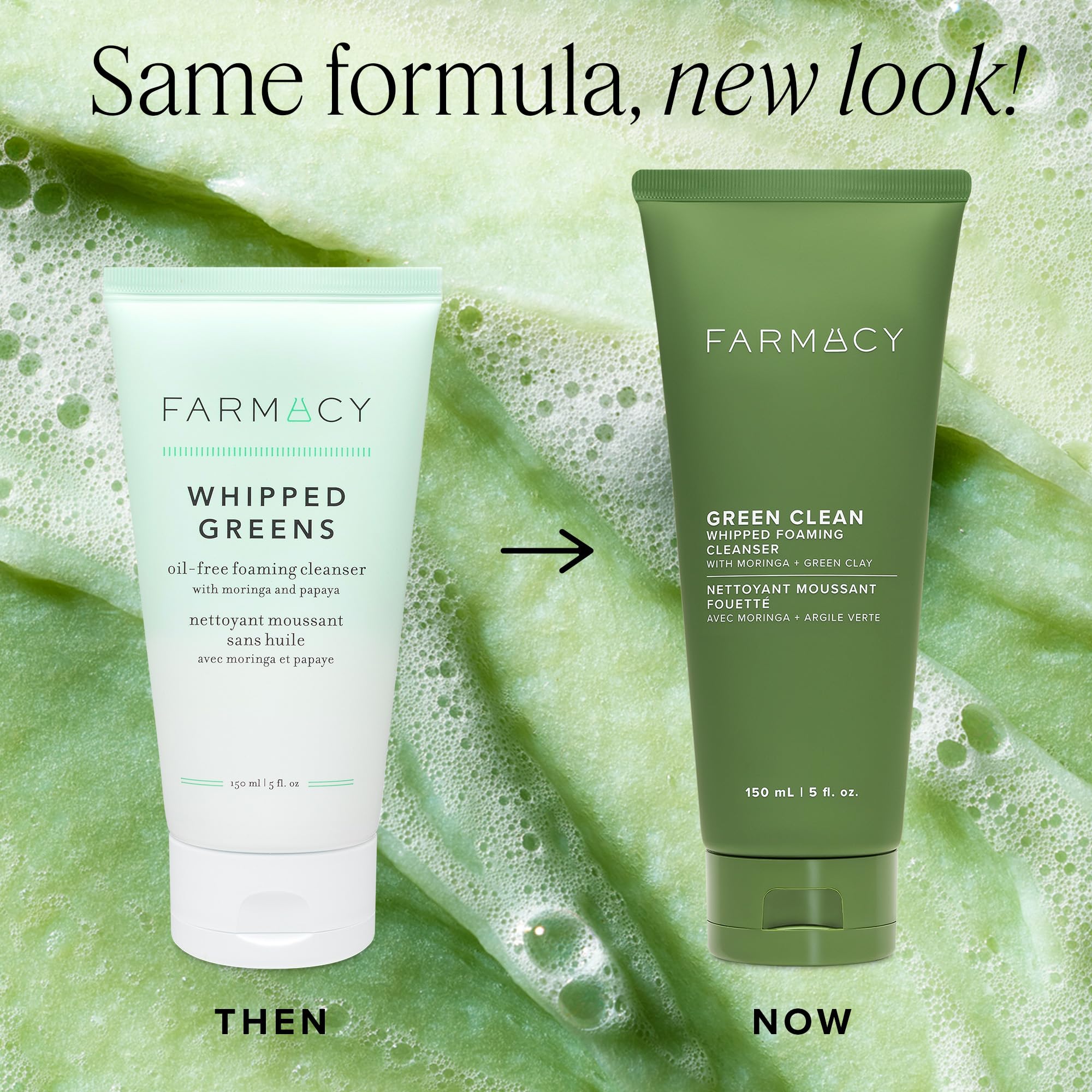 Farmacy nettoyant visage moussant exfoliant papaye révèle une peau lumineuse