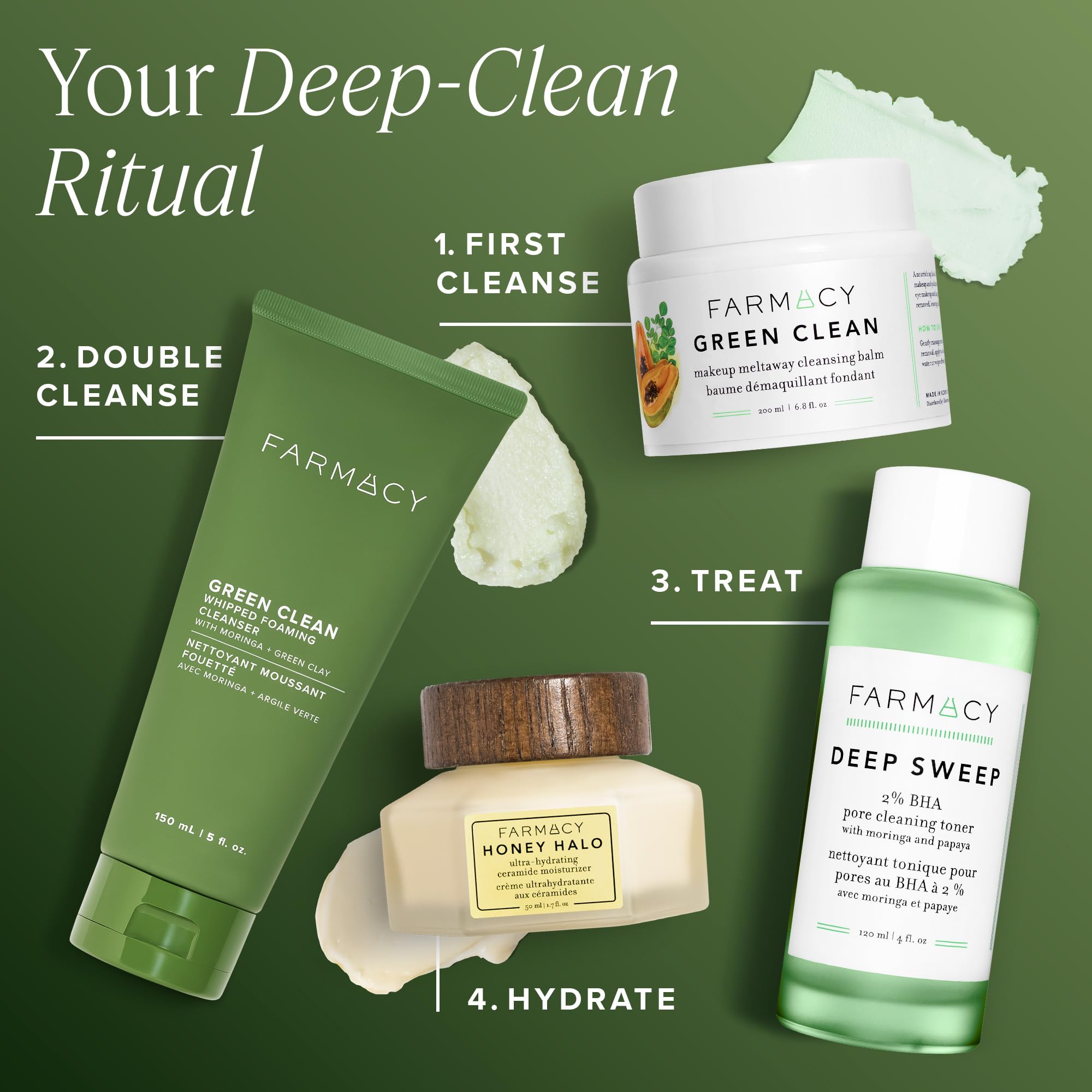 Farmacy texture mousseuse agréable pour une routine quotidienne