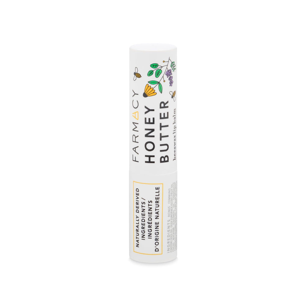 Texture riche du baume Farmacy révèle une sensation soyeuse sur les lèvres.