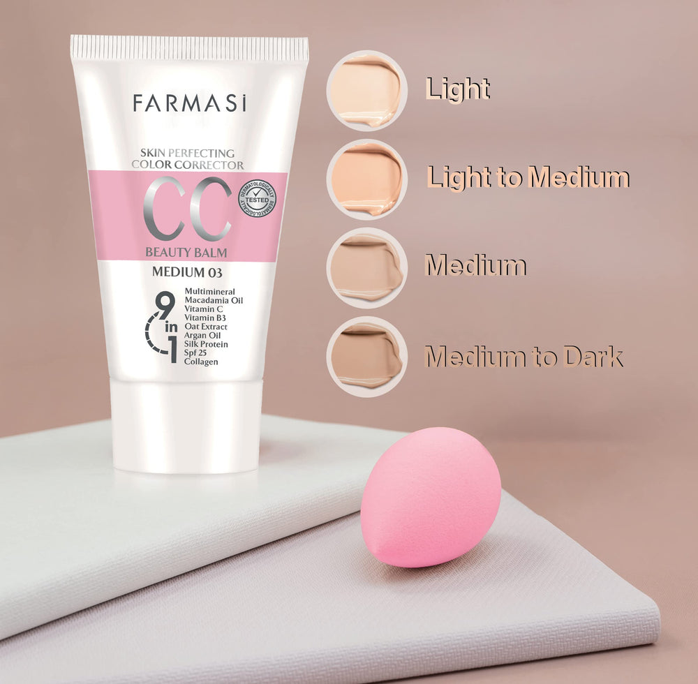 Farmasi CC Cream application mains: texture légère prête à l'emploi