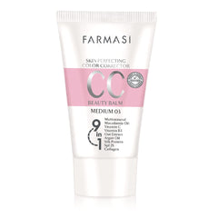 Farmasi CC Cream flacon: correction de couleur naturelle pour un teint homogène