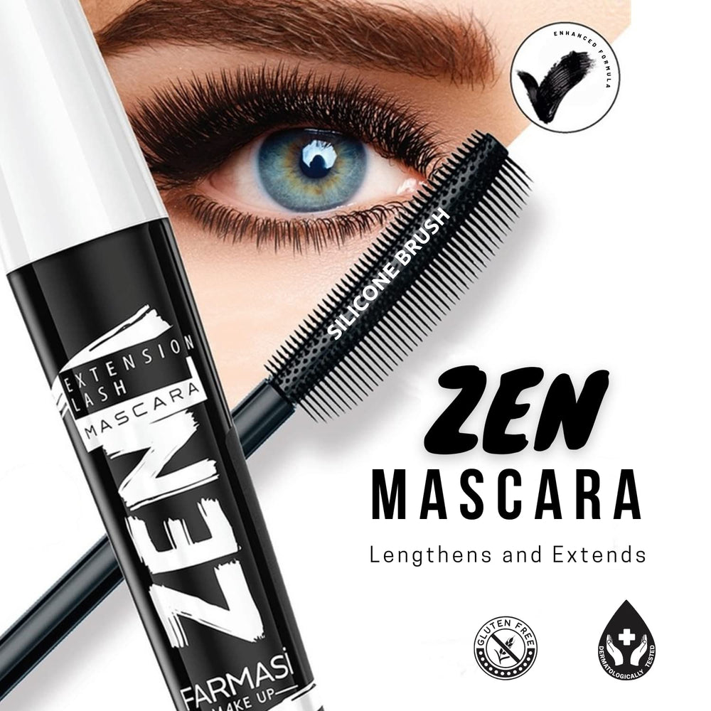 FARMASi Zen Extension Lash Mascara, tenue anti bavure tout au long de la journée.