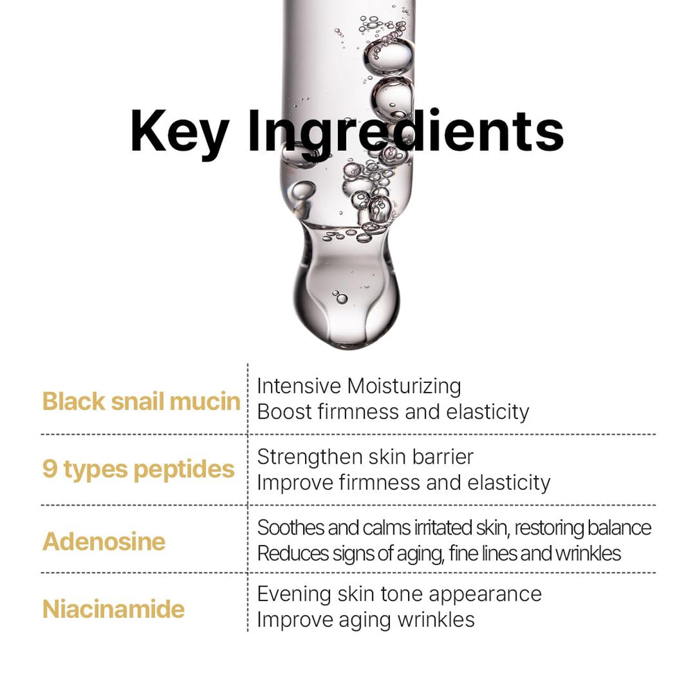FARMSTAY Crème Noire Escargot – Niacinamide et Glycérine pour éclat.