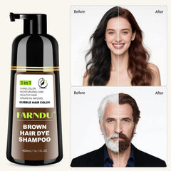 Farndu product image showing easy at-home application like regular shampoo.