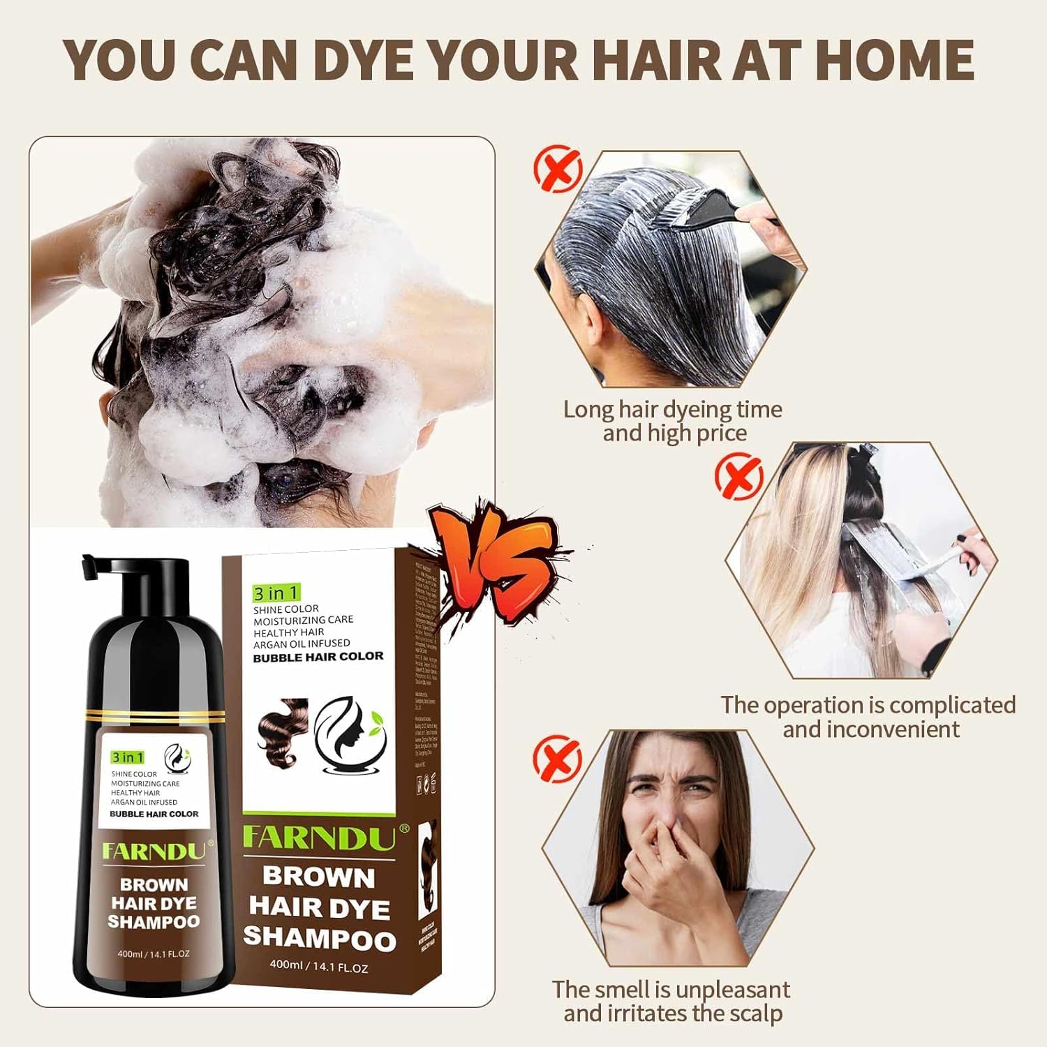 Farndu results showing gray hair coverage with natural-looking color.