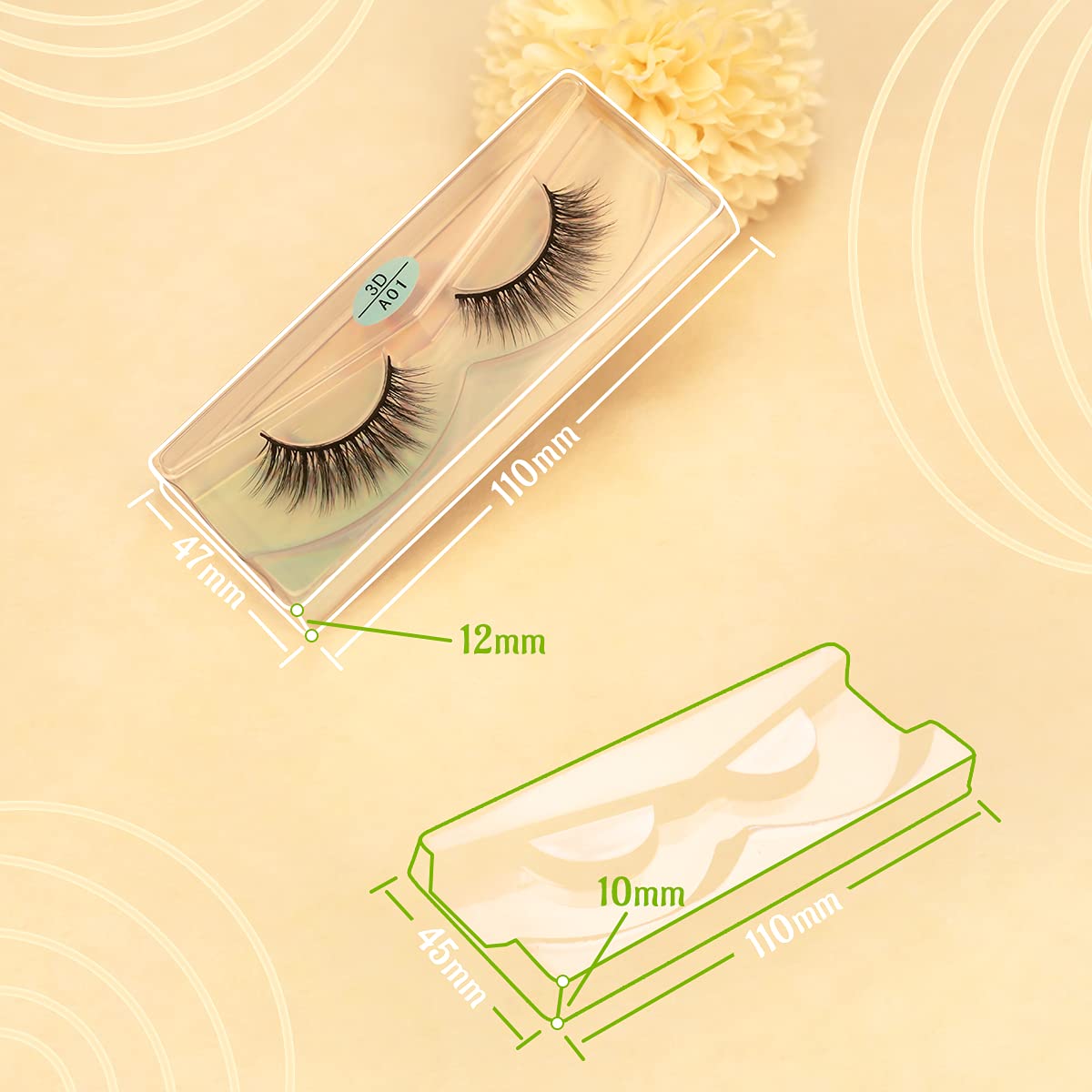 Cils FARRED 3D, volume accru pour un regard profond.
