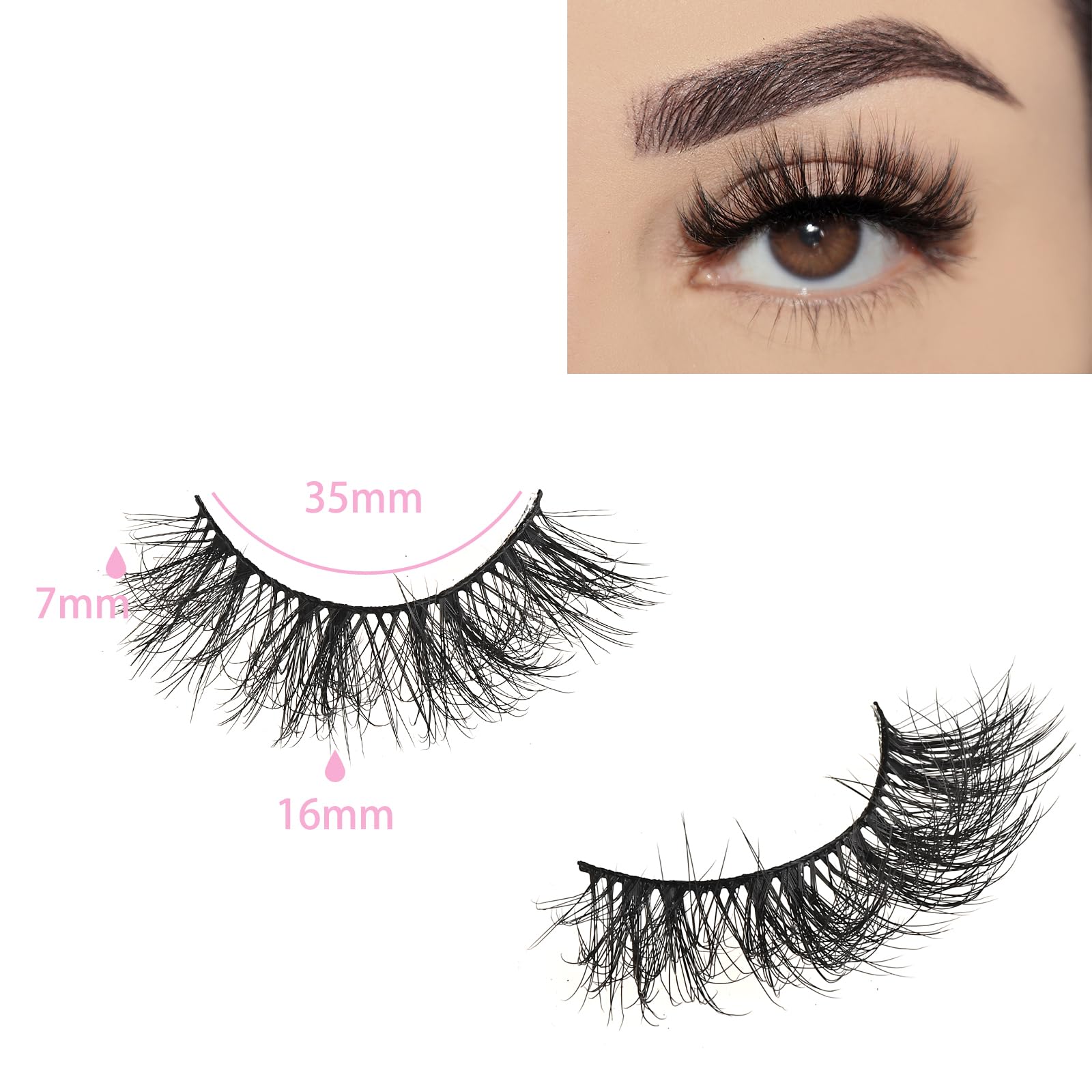Cils FARRED volume 8D duveteux, effet dramatique sans lourdeur.