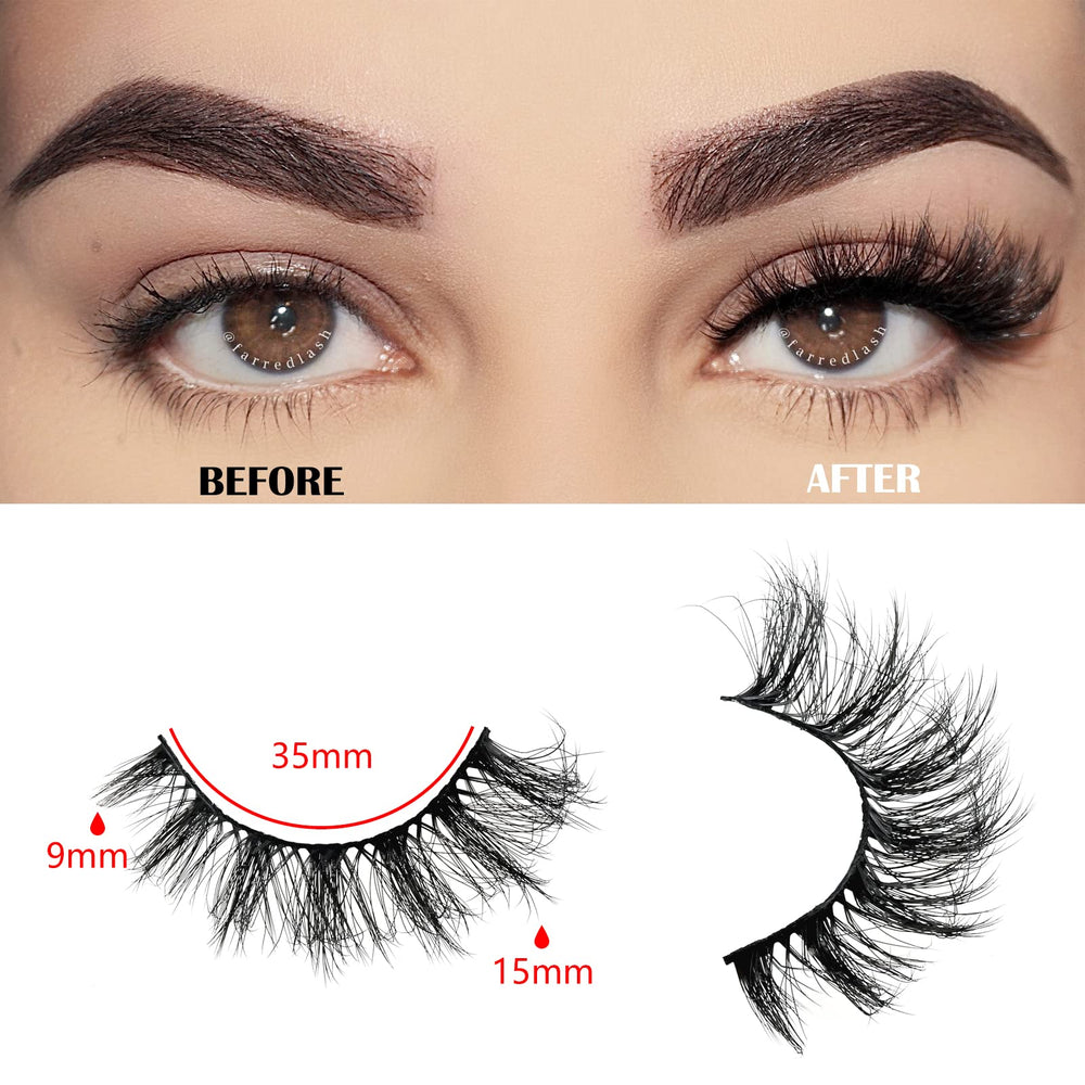 Cils FARRED, effet épars et fluide pour un regard naturel et lumineux.