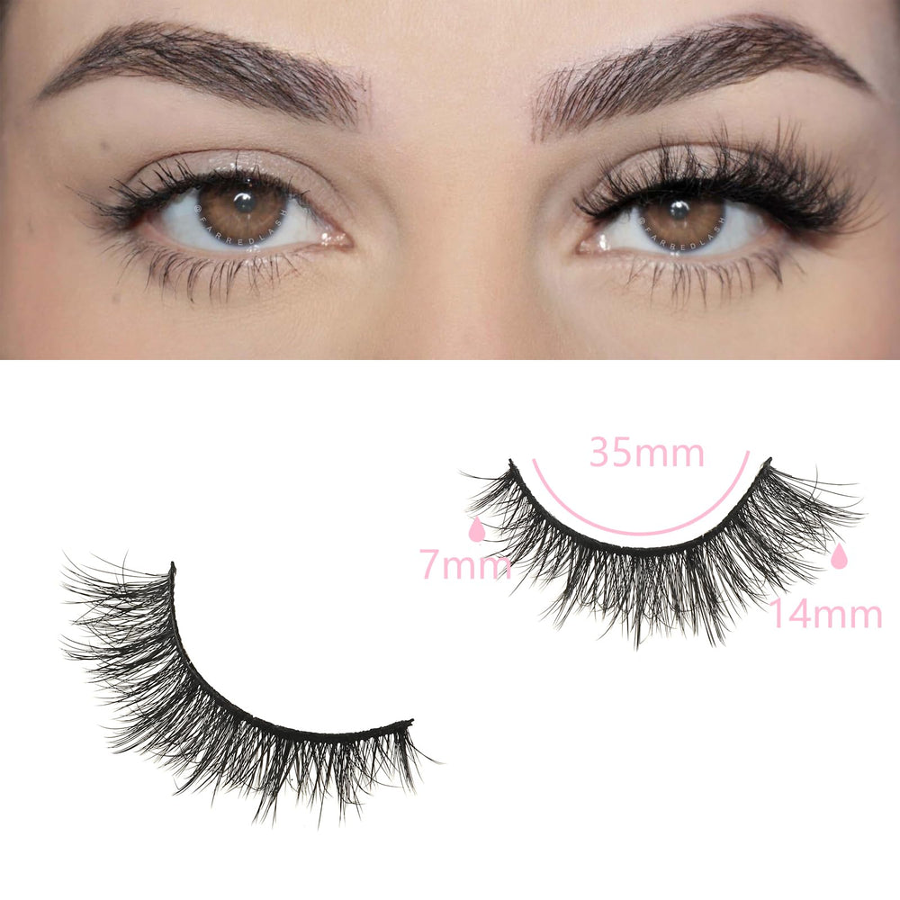 Cils FARRED, texture soyeuse légère pour un regard naturel et confortable.