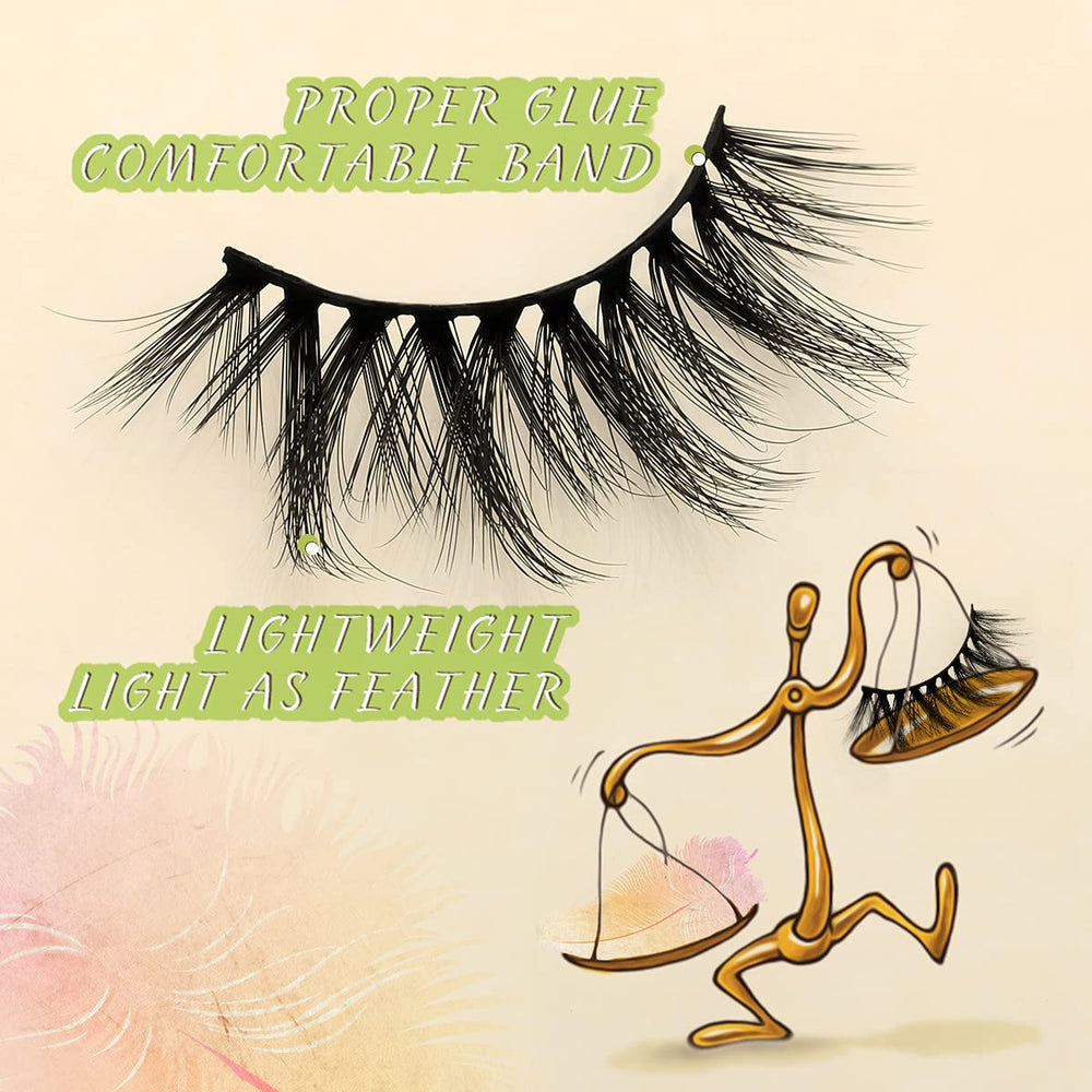 Cils FARRED individuels en boîtes portables, rangement pratique.