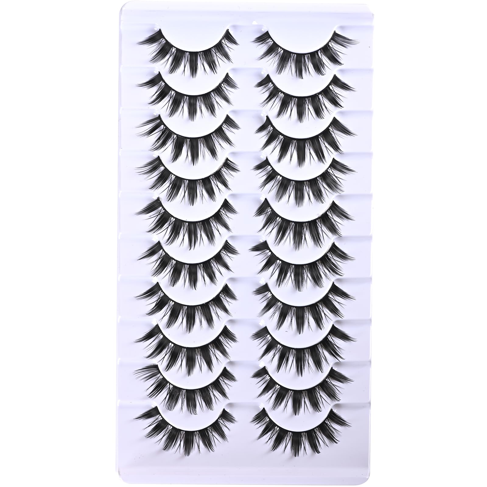 FARRED cils Manga – ensemble de 10 paires pour varier les styles.