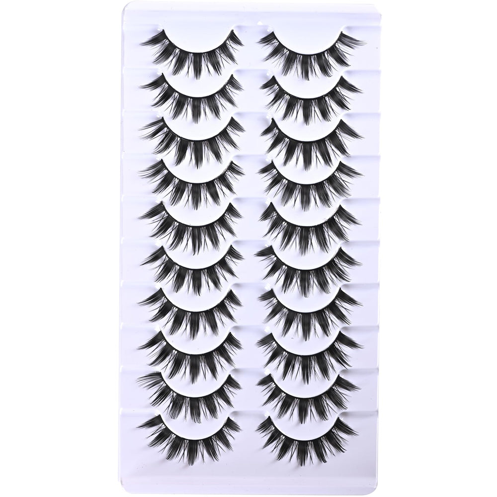 FARRED cils Manga – ensemble de 10 paires pour varier les styles.