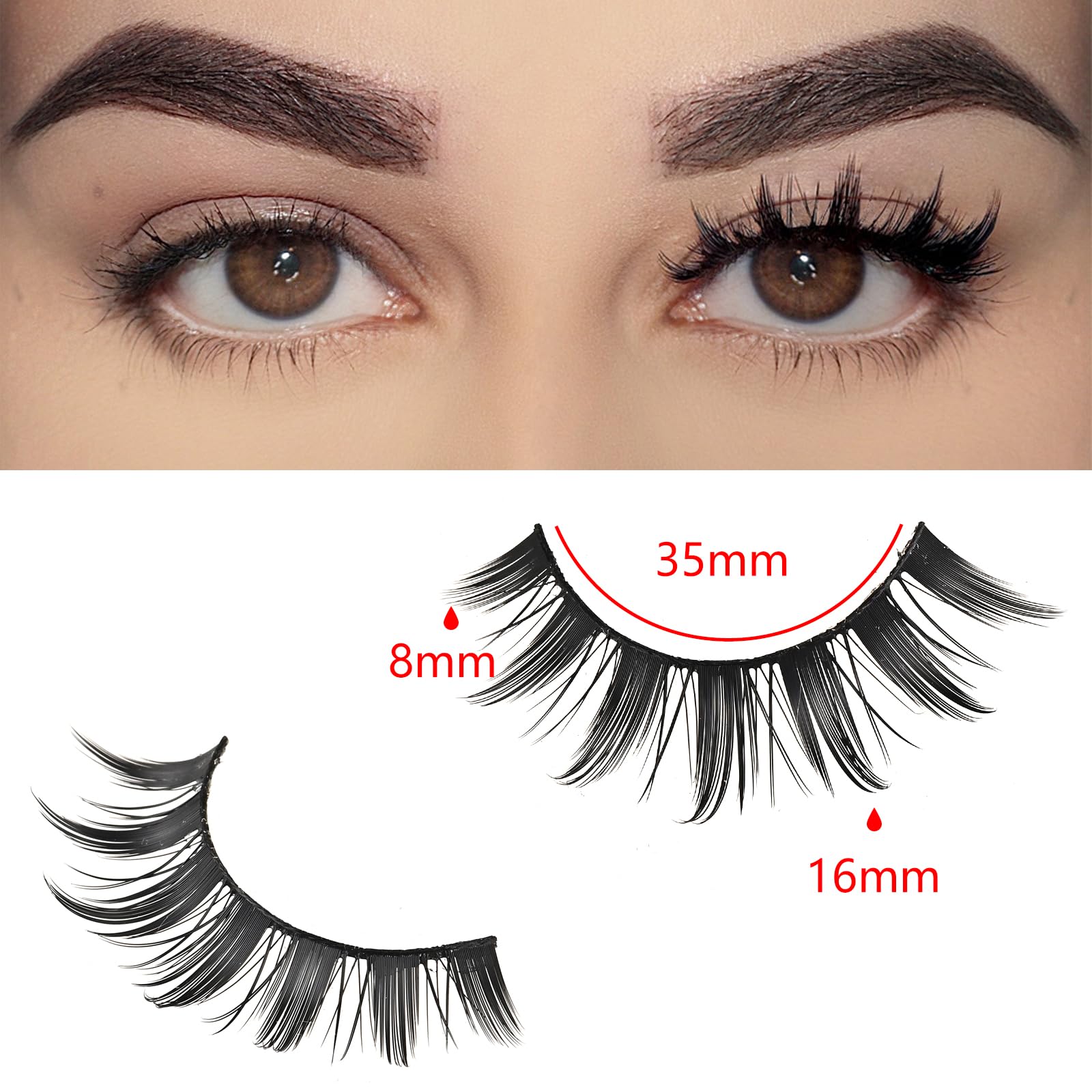 FARRED cils Manga – regard poupée agrandi et brillant.