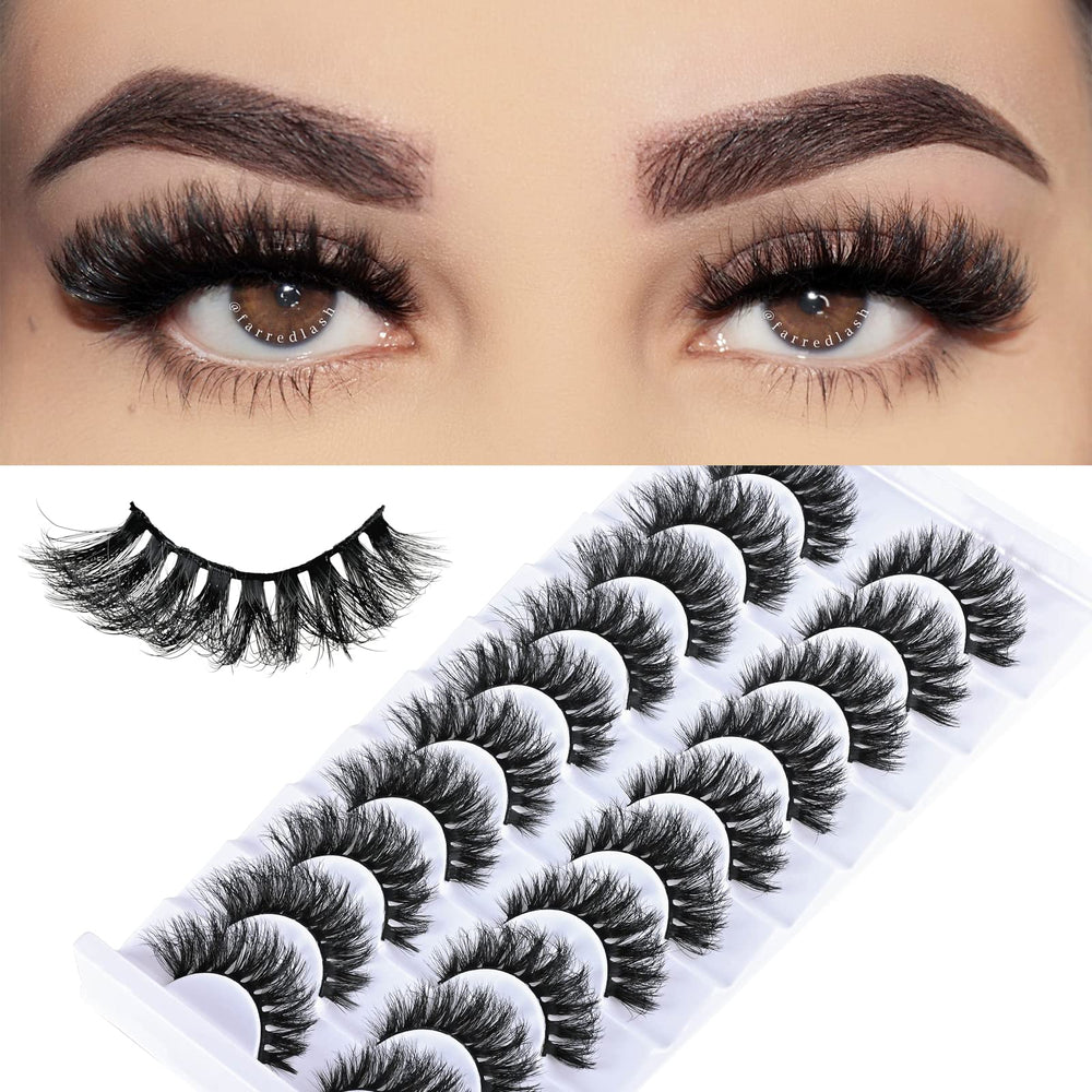FARRED cils mink court et plume pour un regard naturel au quotidien.