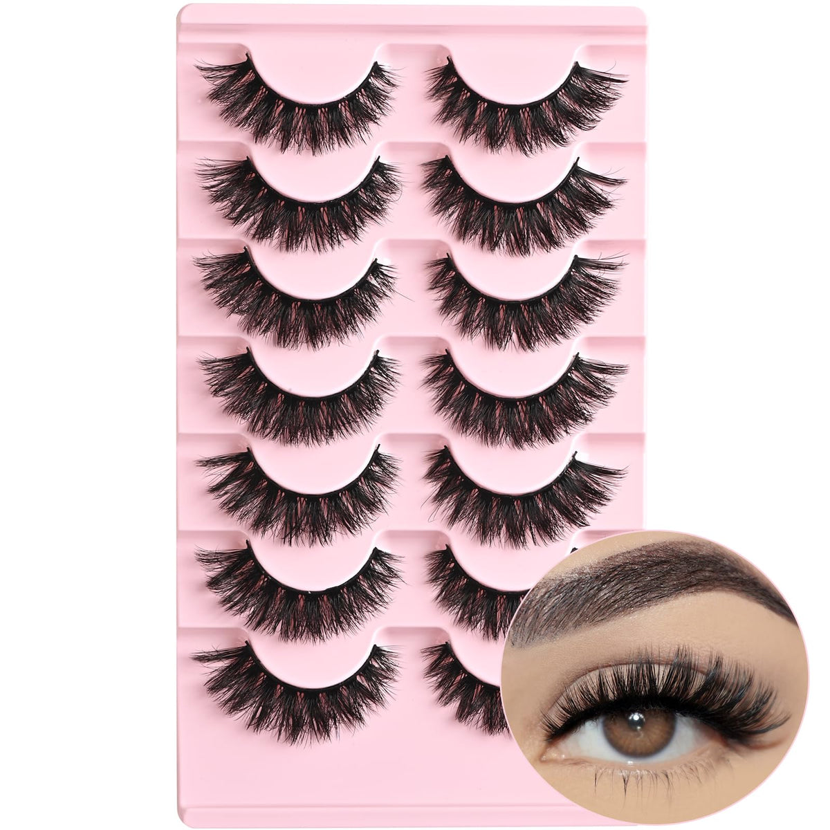 Cils FARRED Œil-de-chat 13 mm pour un regard ouvert et naturel.