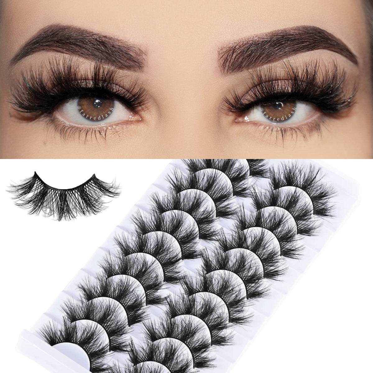 FARRED Wispy Lashes — regard poupée naturel pour le quotidien.