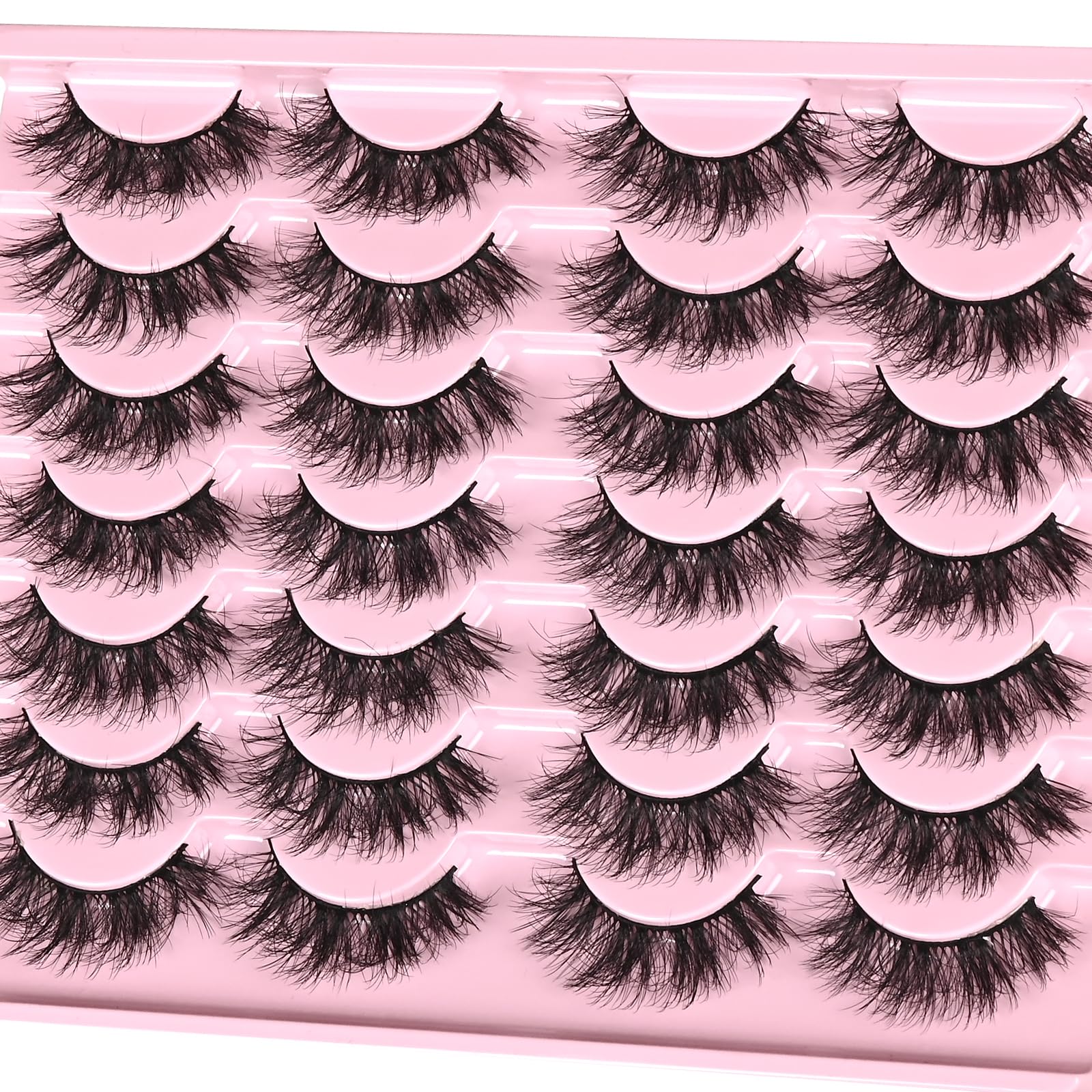Cils FARRED qualité équivalente mink pour texture réaliste.