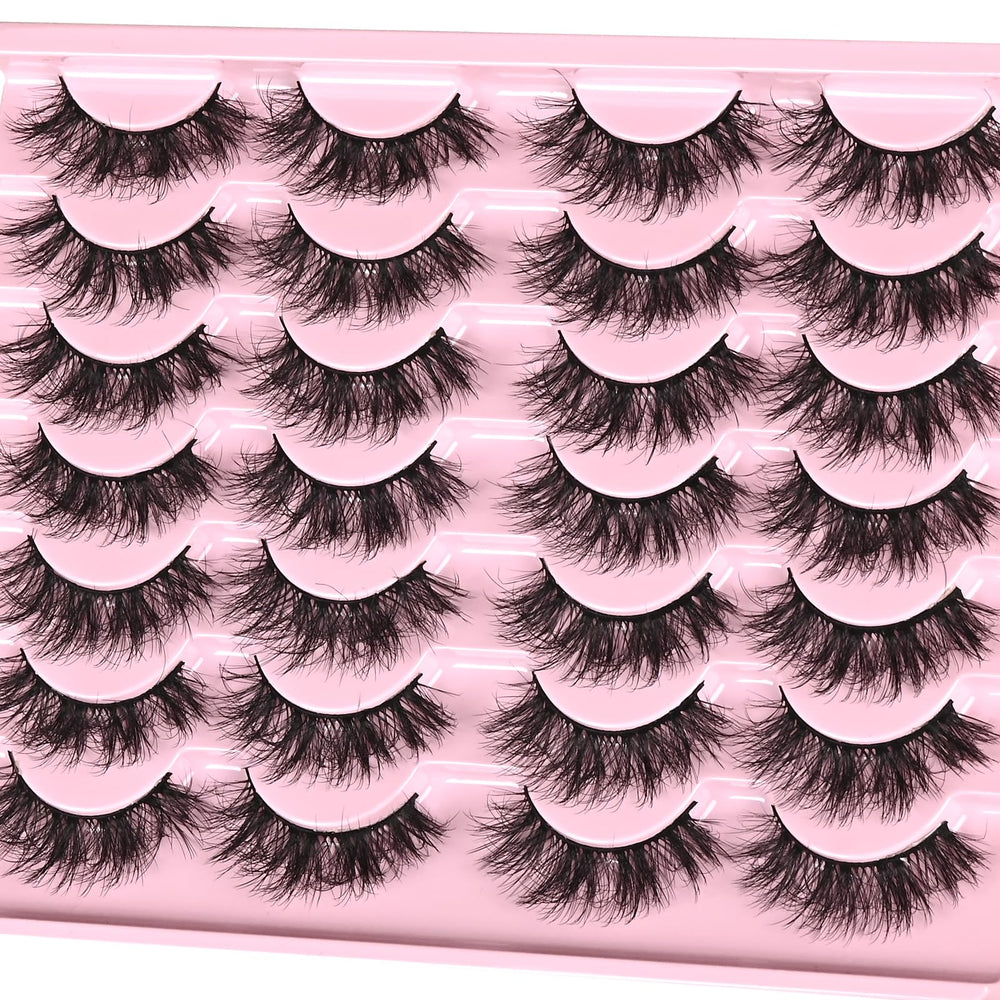 Cils FARRED qualité équivalente mink pour texture réaliste.