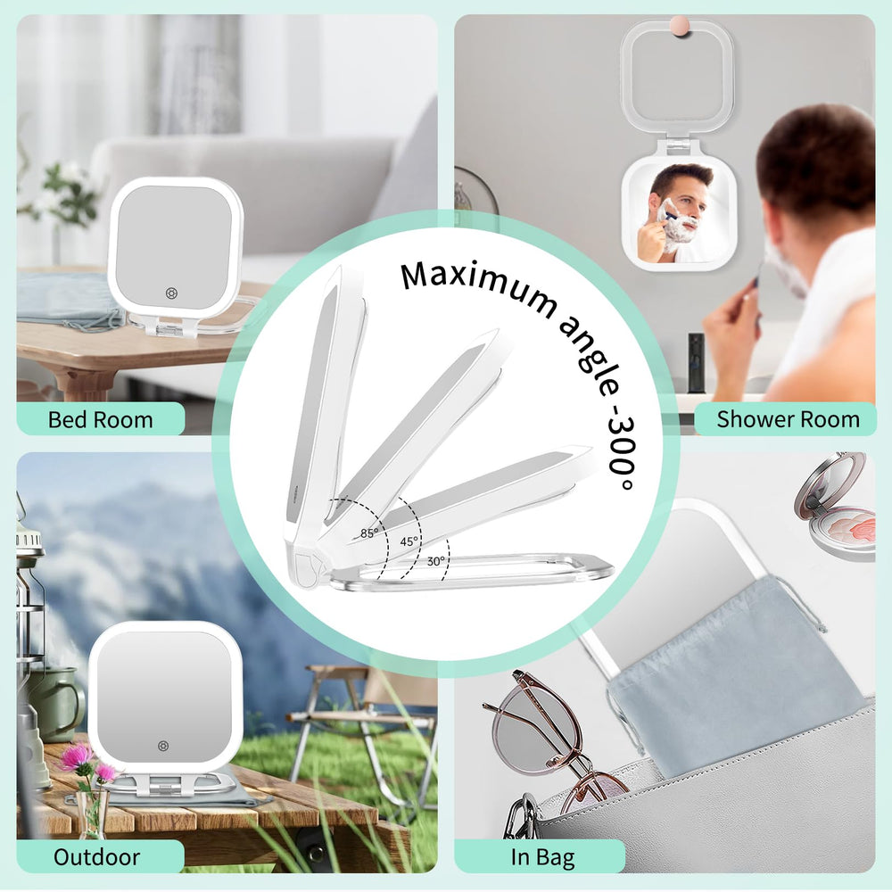 FASCINATE miroir blanc avec étui, cadeau élégant et pratique