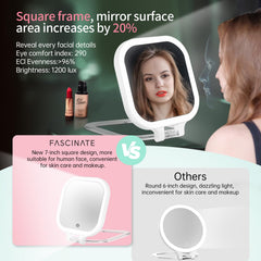 FASCINATE miroir avec éclairage 3 couleurs, idéal maquillage adapté