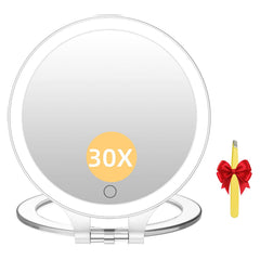 Miroir Fascinate, loupe 30x pour détails précis du maquillage