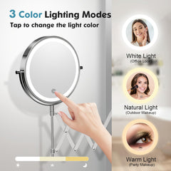 Bras extensible fascinate miroir pour espace reduit