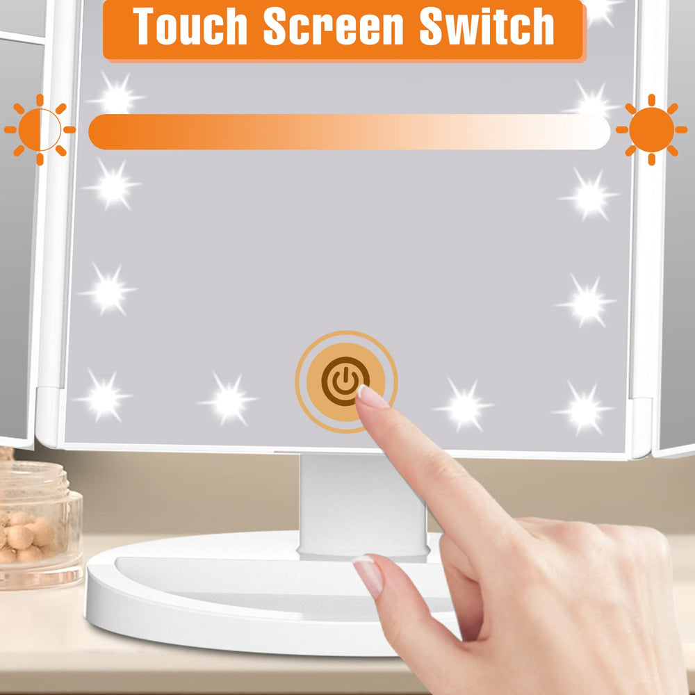FASCINATE Miroir pliant rotation 180 degrés, angle de travail ajustable