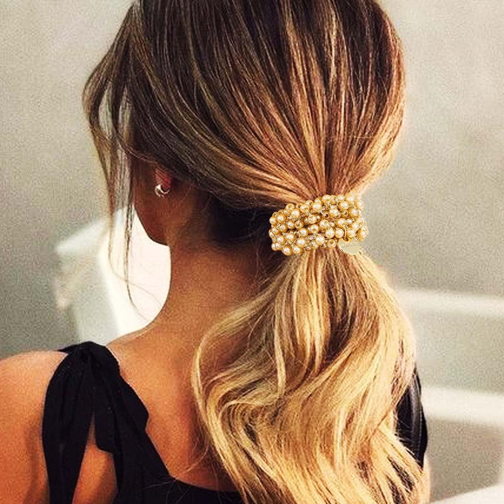 Fashey chouchou à perles – cadeau idéal pour anniversaires et fêtes.