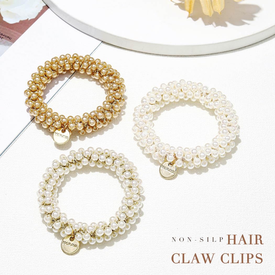 Fashey chouchou à perles – détail perles, allure raffinée.