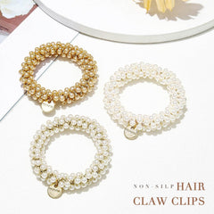 Fashey chouchou à perles – détail perles, allure raffinée.