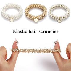 Fashey chouchou à perles – idéal pour queue de cheval chic.