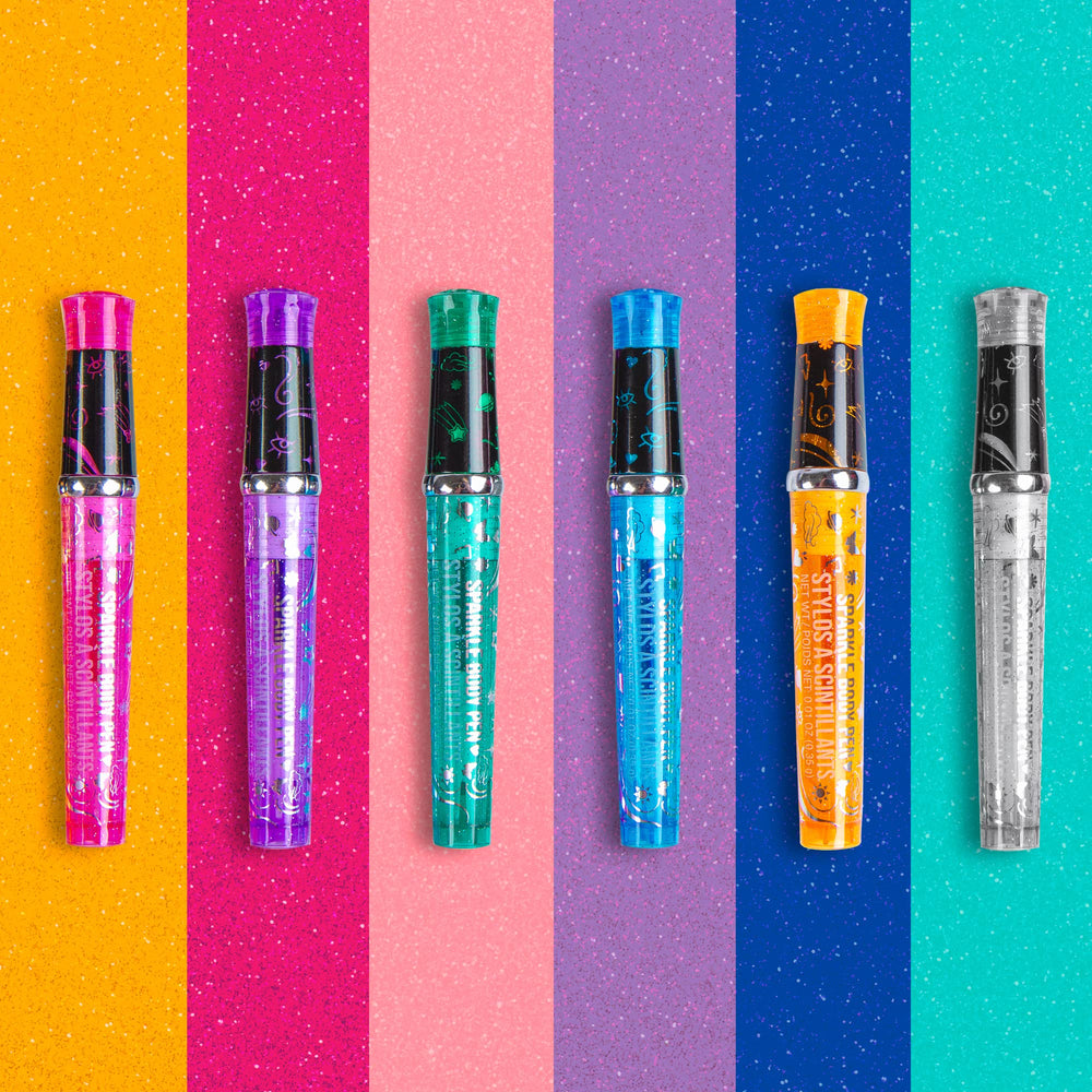 Fashion Angels Sparkle Tats pochoirs et stickers facilitent le tracé