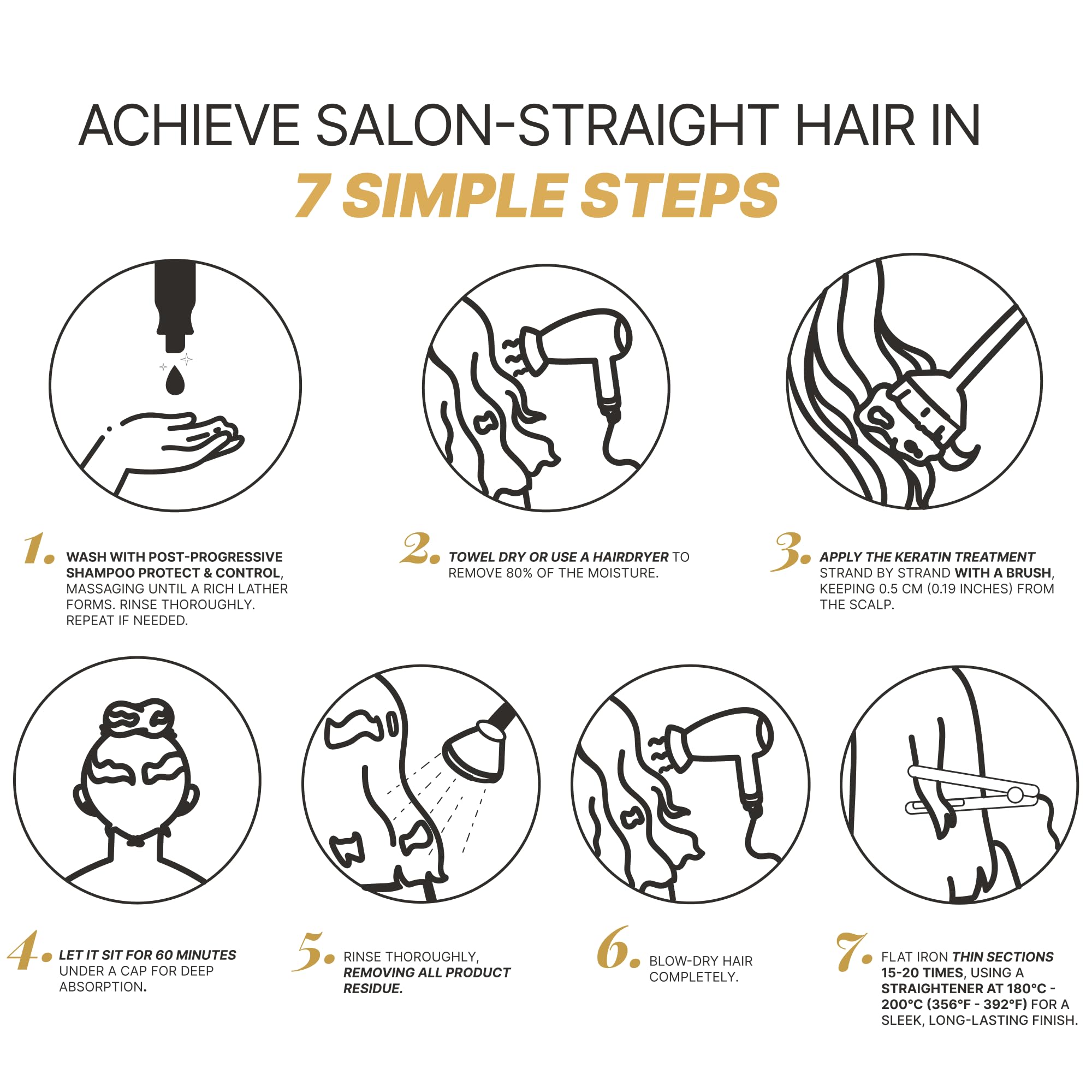 Fashion Gold compatible avec tous les types de cheveux et traitements.