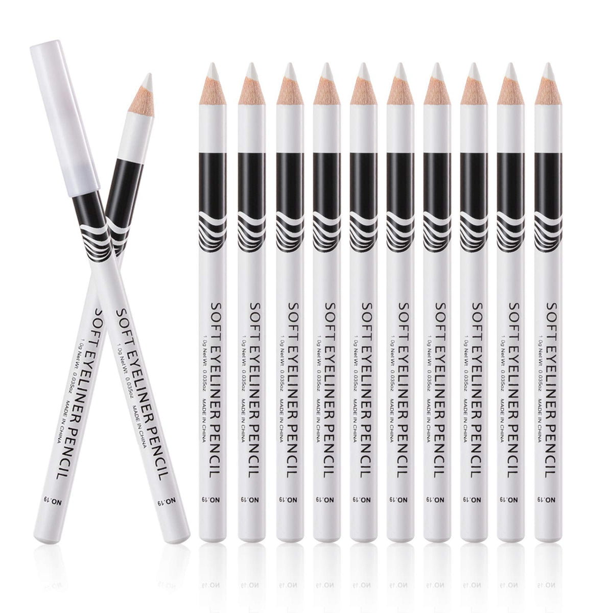 Fashionwu crayon fard yeux blanc professionnel – application durable et net pour un regard lumineux.