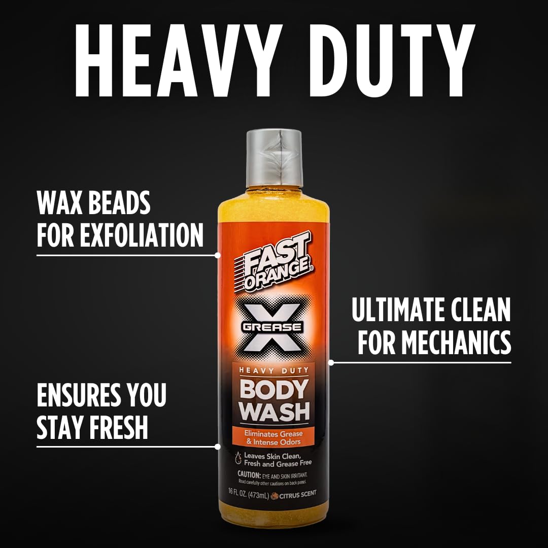 Fast Orange Grease X, hydratation peau après lavage.