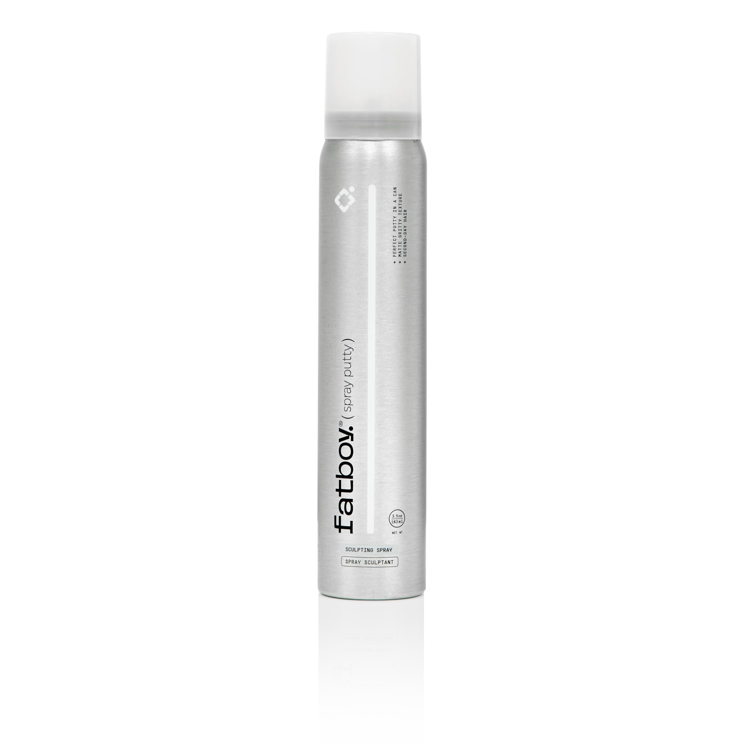 Fatboy Hair Spray Putty – Bouteille prête à créer du volume et de la texture.