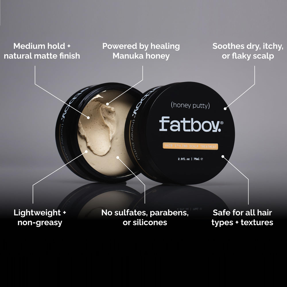 Texture légère et finition naturelle avec Fatboy Honey Putty.