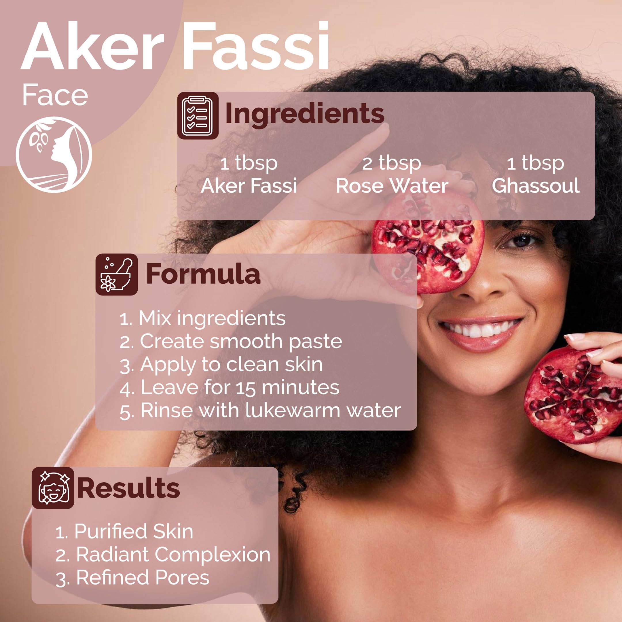 Fatima's Garden Poudre Aker Fassi: texture fine pour une application douce.