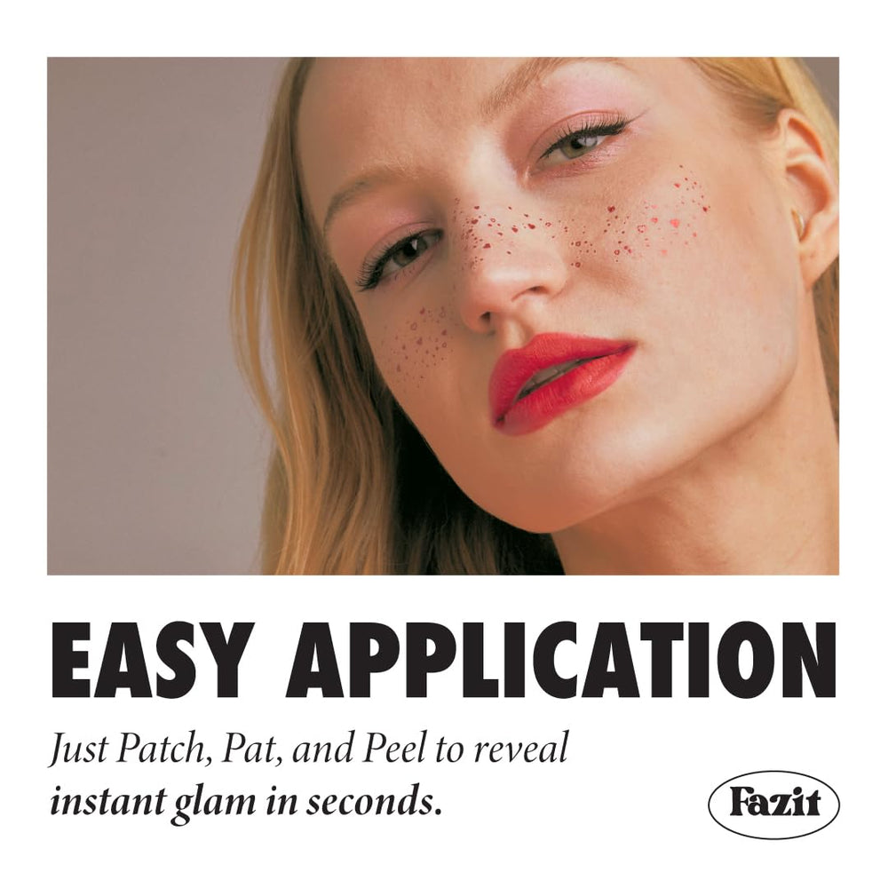 Fazit Glow Up Makeup Patches wear gracefully with subtle sparkle