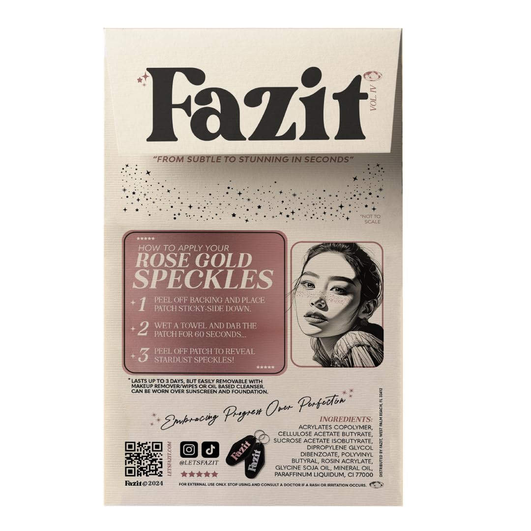 Paillettes rose doré Fazit pour un effet éclat durable et chic