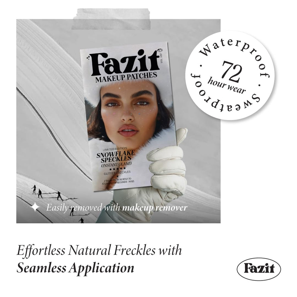 Patchs Fazit flocons de neige pour occasions festives et sorties nocturnes.