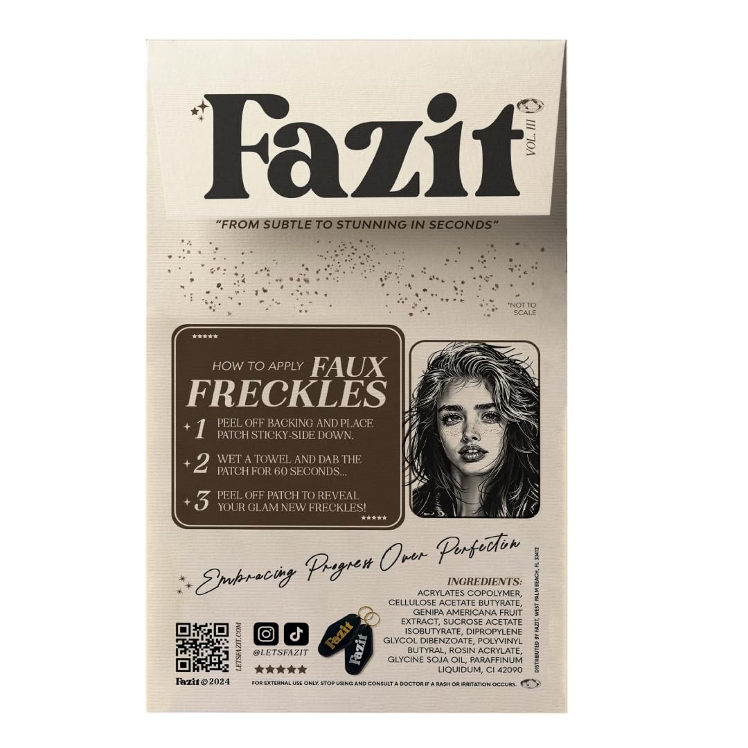 Patch Fazit paillettes visage, glamour discret et lumineux.