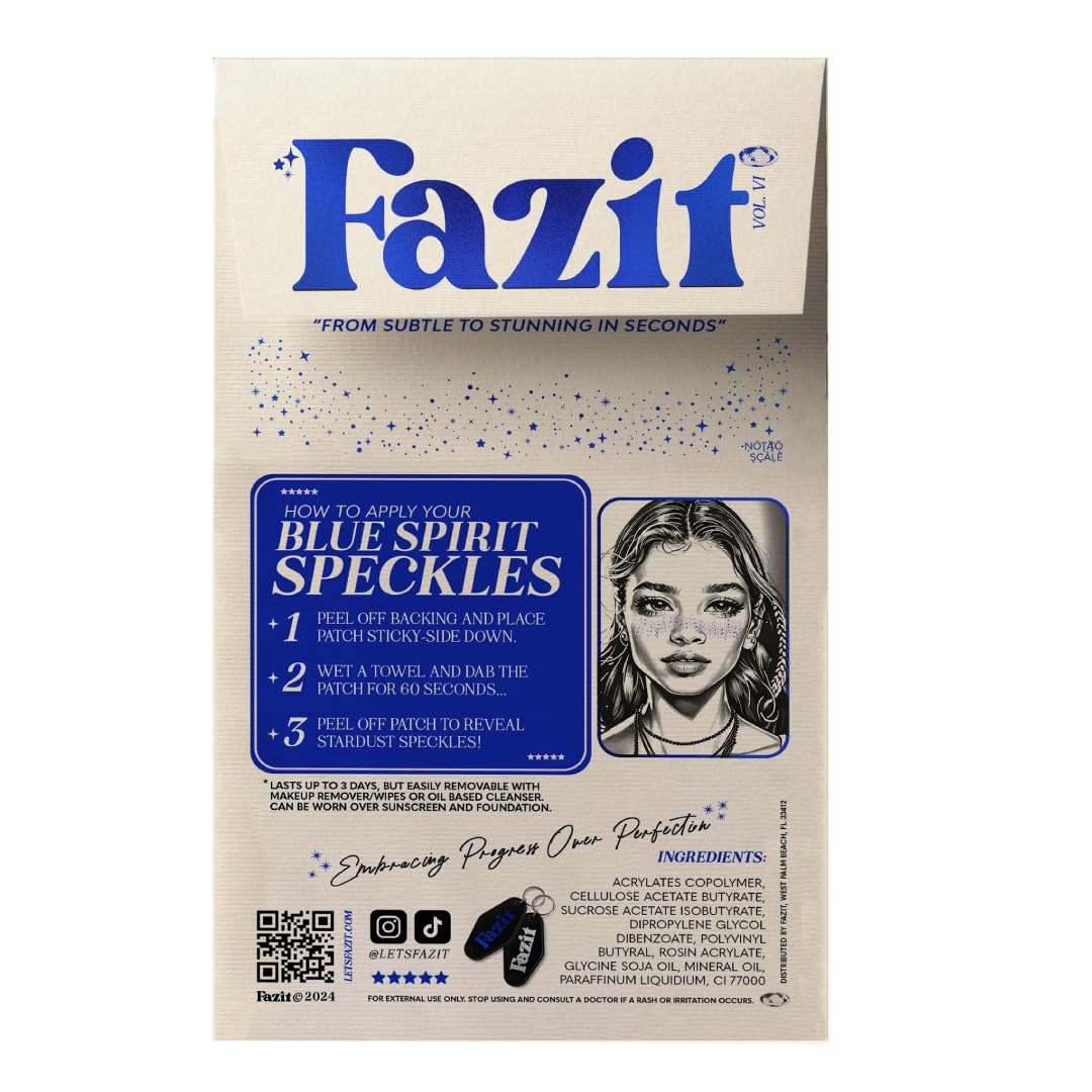 Patchs Fazit – effet lumineux bleu pour un look éclatant et durable.