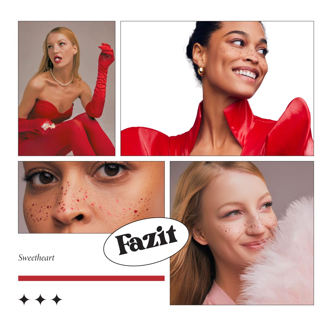 Fazit Water-Resistant Glitter Patches stay in place during activities