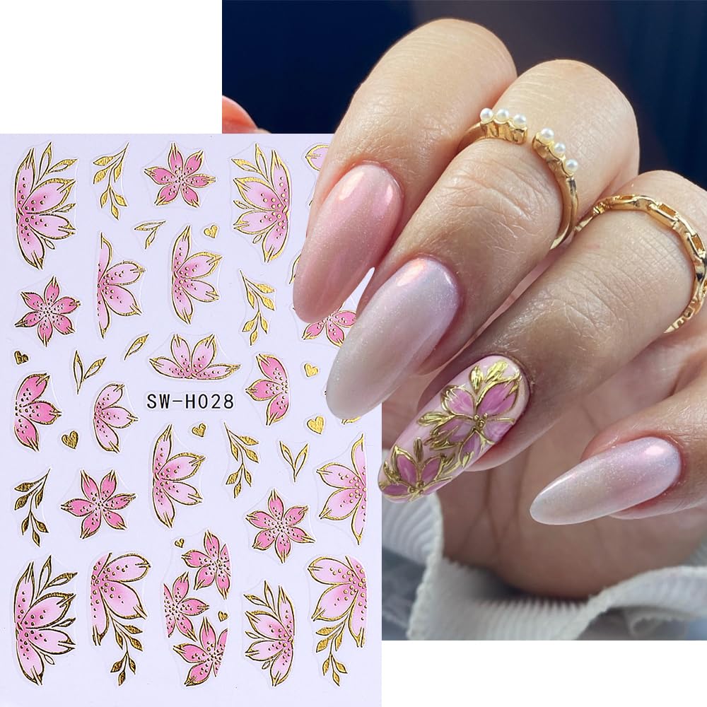 FBABFBUO autocollants ongles méduses colorées, décoration rapide et ludique.