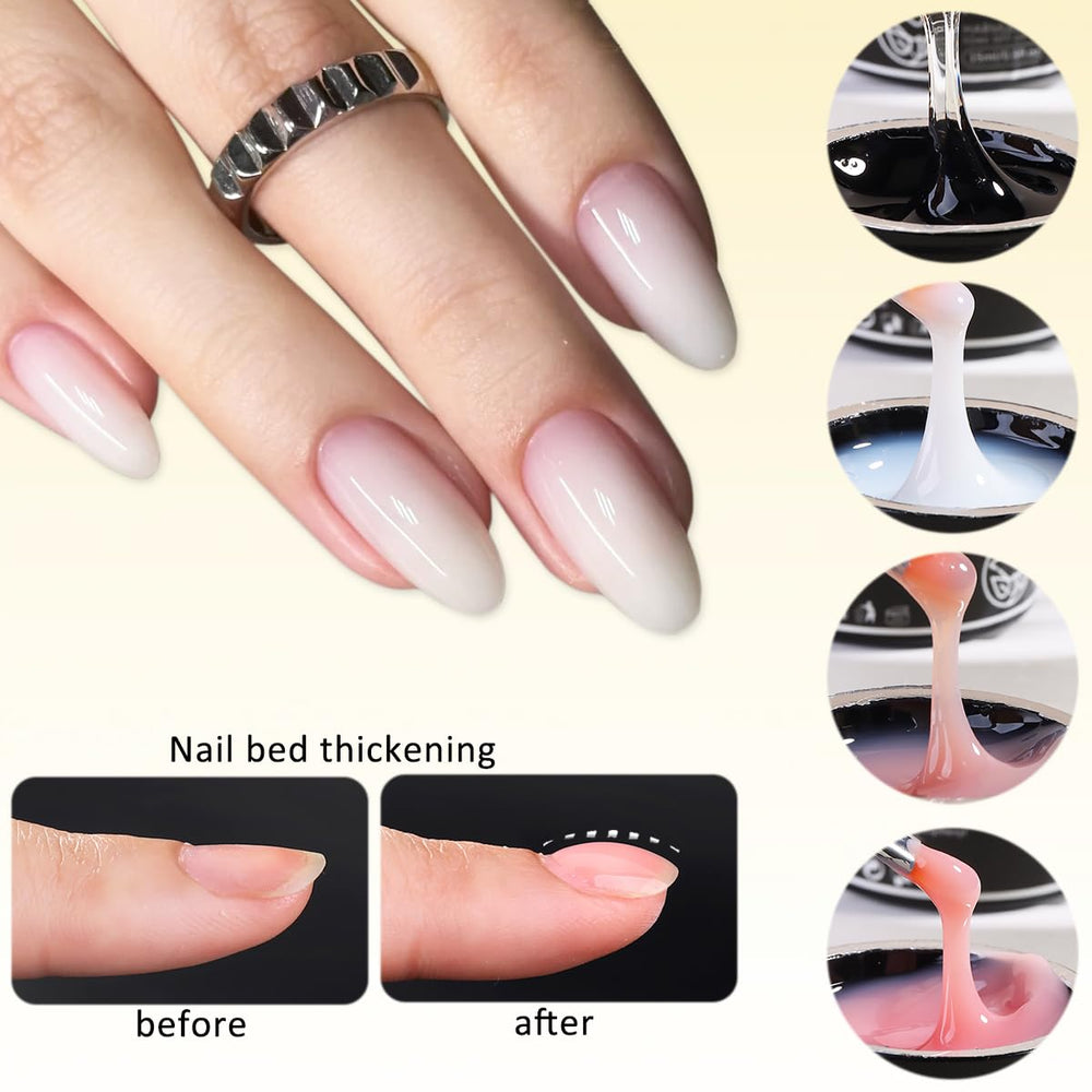Fcozpjk gel nude rose s’adapte à différents tons.